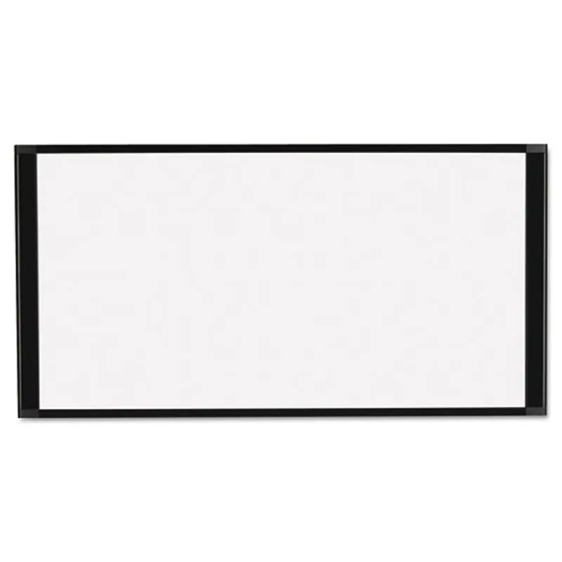 Magnetic Dry-Erase Cubicle Workstation, Black Aluminum Frame
