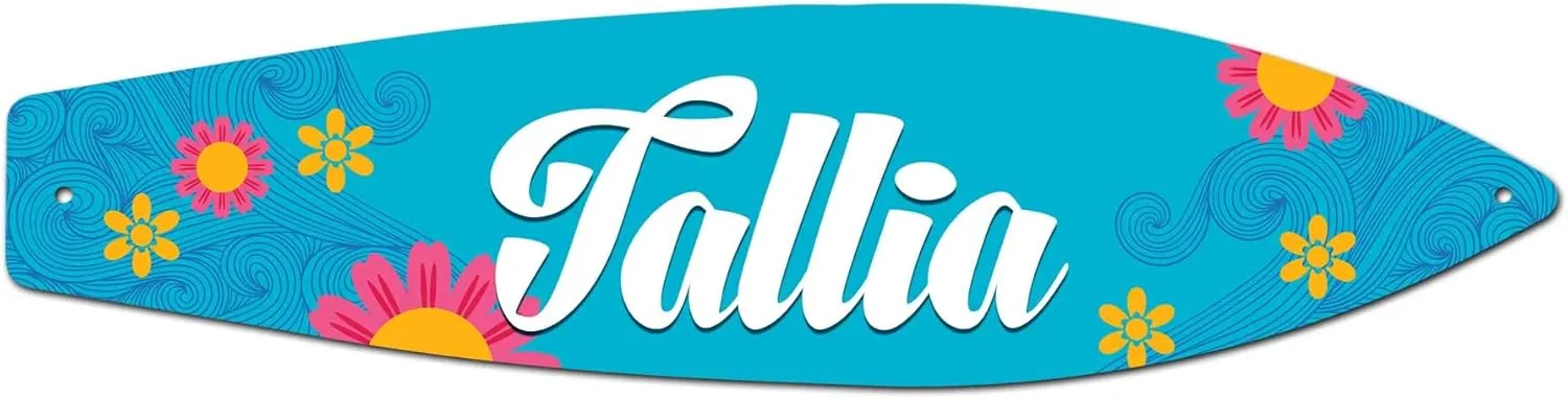 Makoroni - Tallia - Surfer Sign 4.25"x17" Aluminum, St# d72