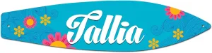 Makoroni - Tallia - Surfer Sign 4.25"x17" Aluminum, St# d72