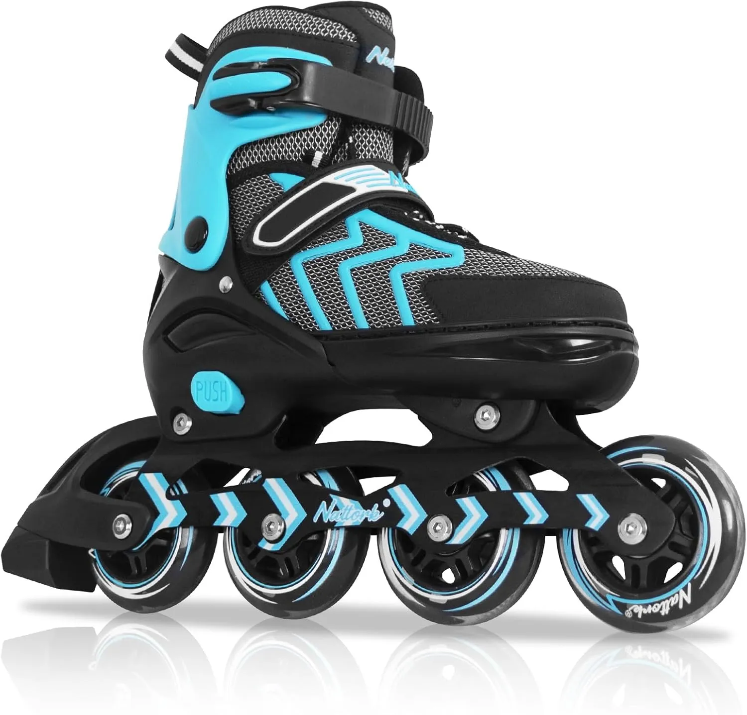 MammyGol Inline Skates for Adults Kids, Adjustable Aggressive Durable Roller Skates with Giant Wheels, High Performance Skates for Men Women Boys Girls