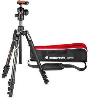 Manfrotto Befree Advanced Special Edition 4-Section Aluminum Travel Tripod with 494 Center Ball Head for Sony Alpha Cameras