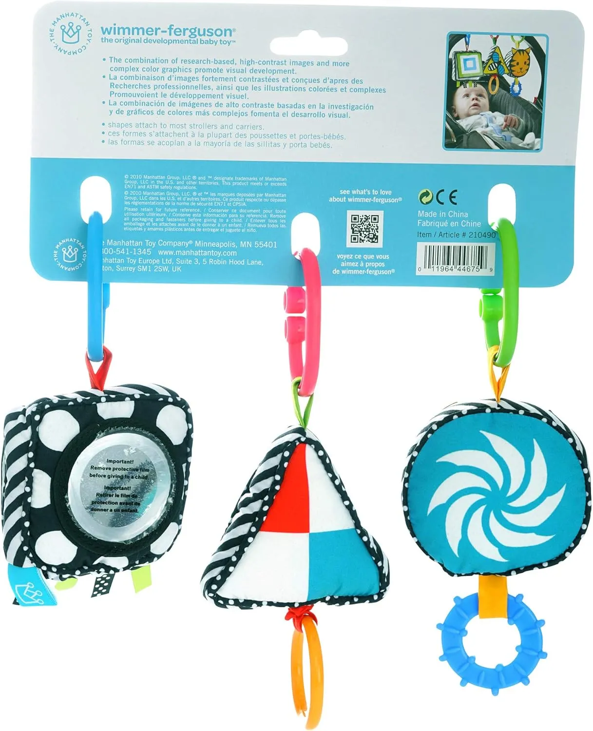Manhattan Toy Wimmer-Ferguson Clip and Discover Shapes Travel Activity Set