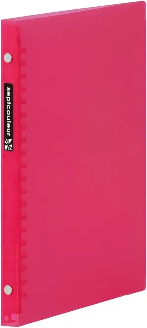 Maruman F083B-08 Loose Leaf Binder, A5, Septocrulle, 20 Holes, Pink