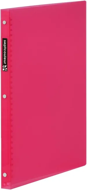 Maruman F481B-08 Loose Leaf Binder, A4, Septocular Rule, 30 Holes, Pink