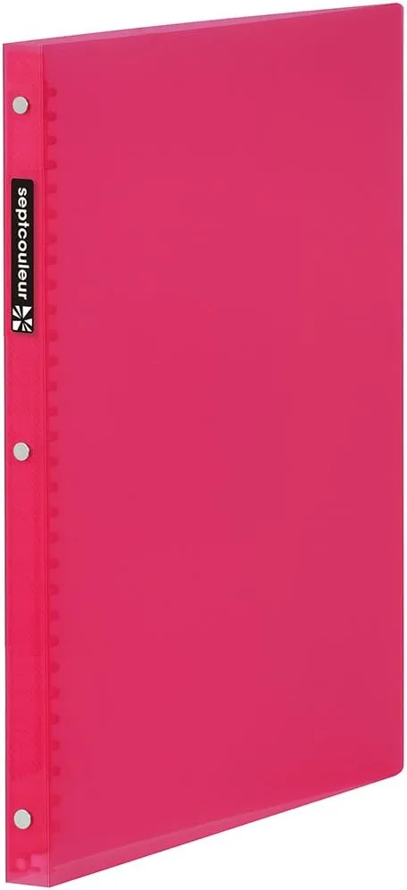 Maruman F481B-08 Loose Leaf Binder, A4, Septocular Rule, 30 Holes, Pink