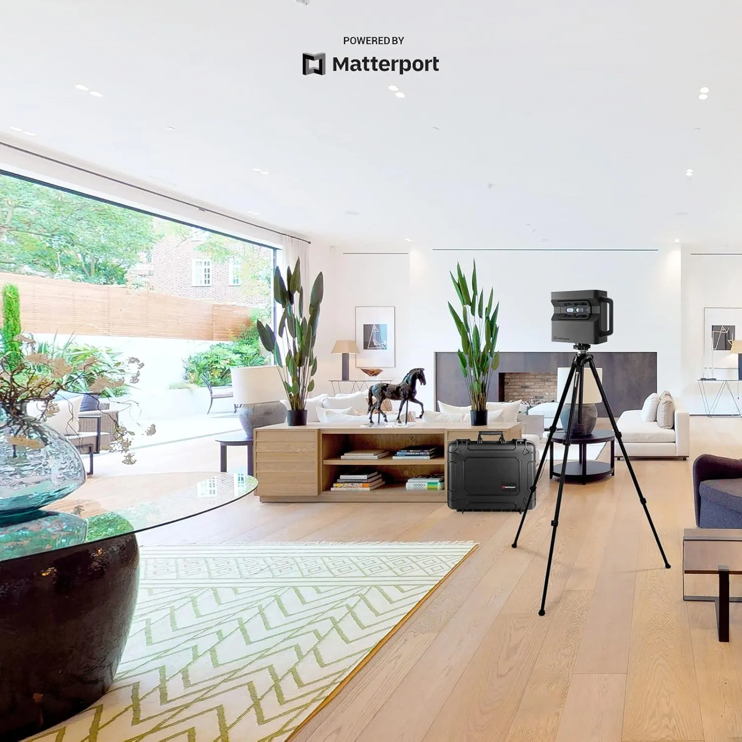 Matterport Pro2 Camera Travel Case Bundle - High Precision Scanner 360 Virtual Tours, 4K Photography, 3D Mapping, & Digital Surveys - Includes Pro2 Camera, Tripod, Clamp, and 20” Small Hard Case