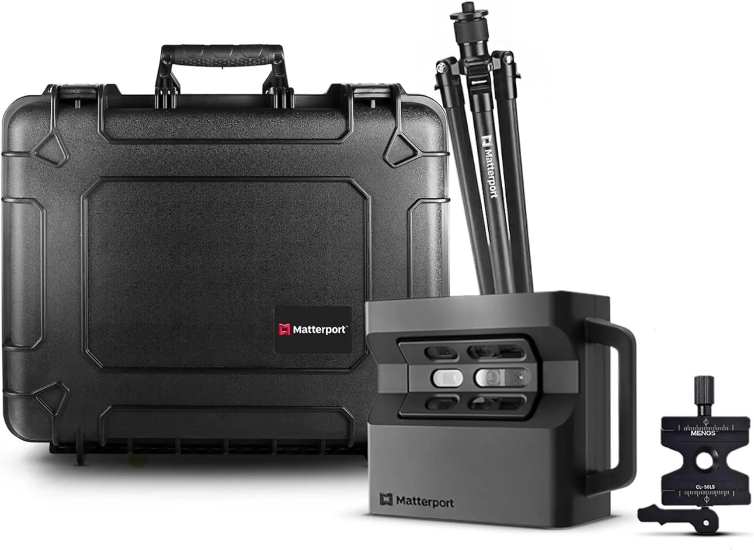 Matterport Pro2 Camera Travel Case Bundle - High Precision Scanner 360 Virtual Tours, 4K Photography, 3D Mapping, & Digital Surveys - Includes Pro2 Camera, Tripod, Clamp, and 20” Small Hard Case