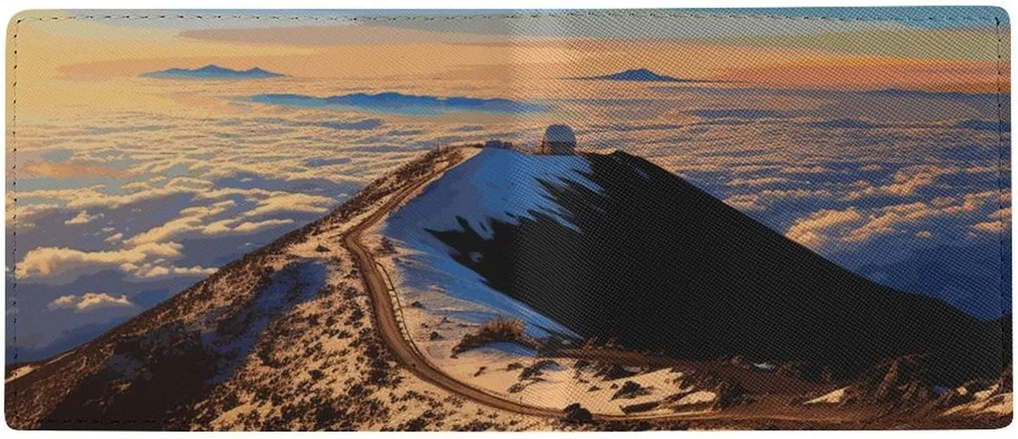 Mauna Kea Summit Sunset Wallet, Leather Bifold Wallet, Slim And Stylish PU Card Holder, Small Coin Purse