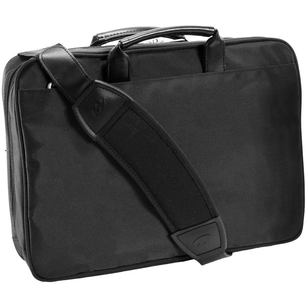 McKlein USA Lasalle 17" Leather Wheeled Laptop Overnight with Removable Briefcase