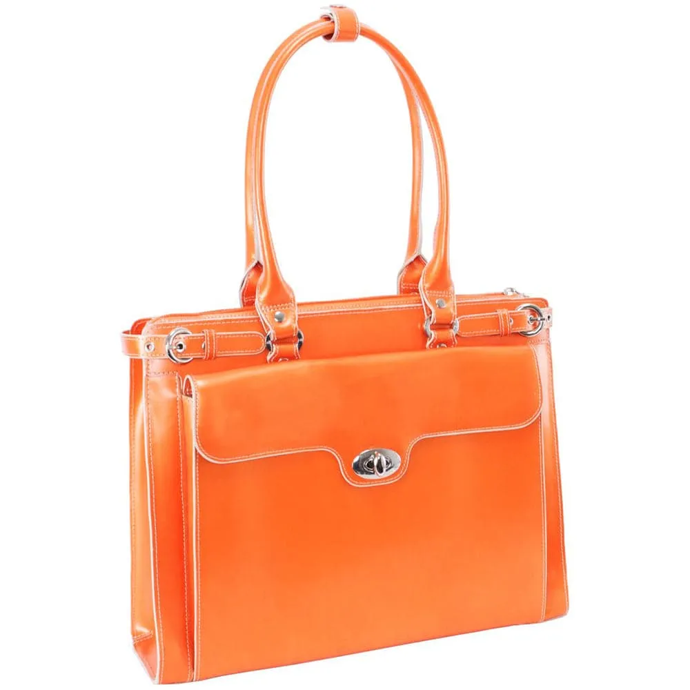 McKlein USA Winnetka 15" Leather Laptop Briefcase