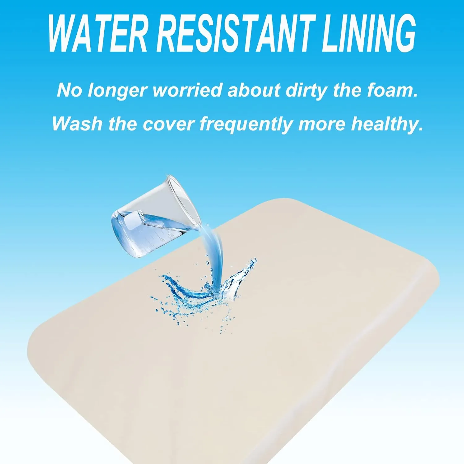 Mecc ecoh Baby Bassinet Mattress, 100% Breathable Cover, Water-Resistant Lining, Rectangle 31.5"x21"x2" Fit for Yacul/Ronbei/Bellababy/Chicco LullaGo Bassinet