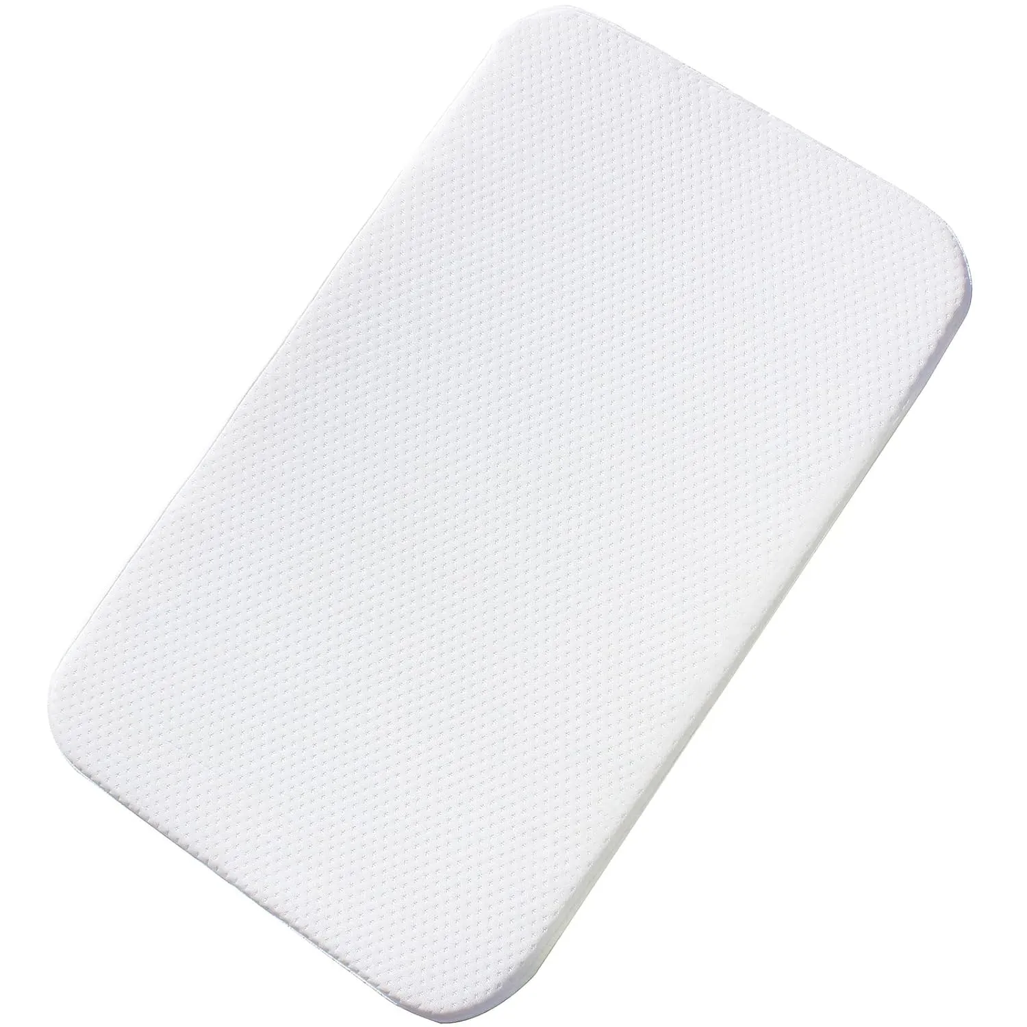 Mecc ecoh Baby Bassinet Mattress, 100% Breathable Cover, Water-Resistant Lining, Rectangle 31.5"x21"x2" Fit for Yacul/Ronbei/Bellababy/Chicco LullaGo Bassinet