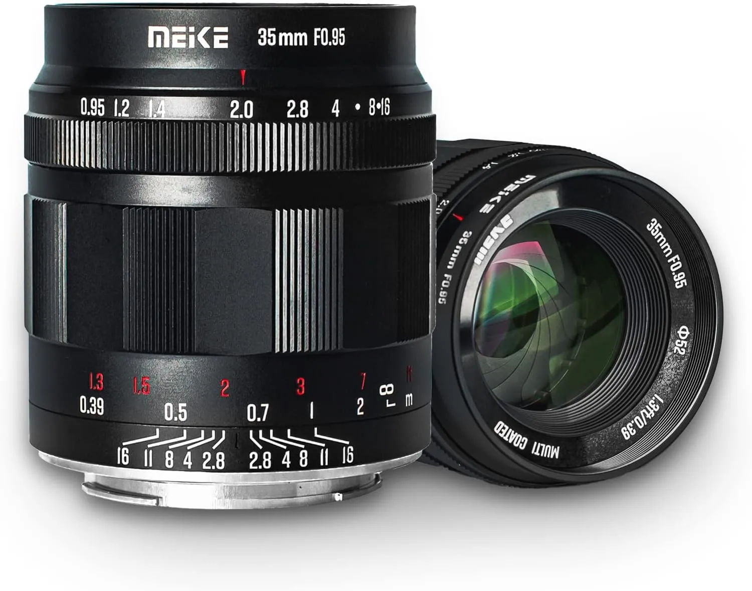 Meike 35mm f0.95 Large Aperture Manual Focus Prime Fixed Lens APS-C Compatible with Fujifilm Mirrorless Camera Such as X-T1 X-T2 X-T3
