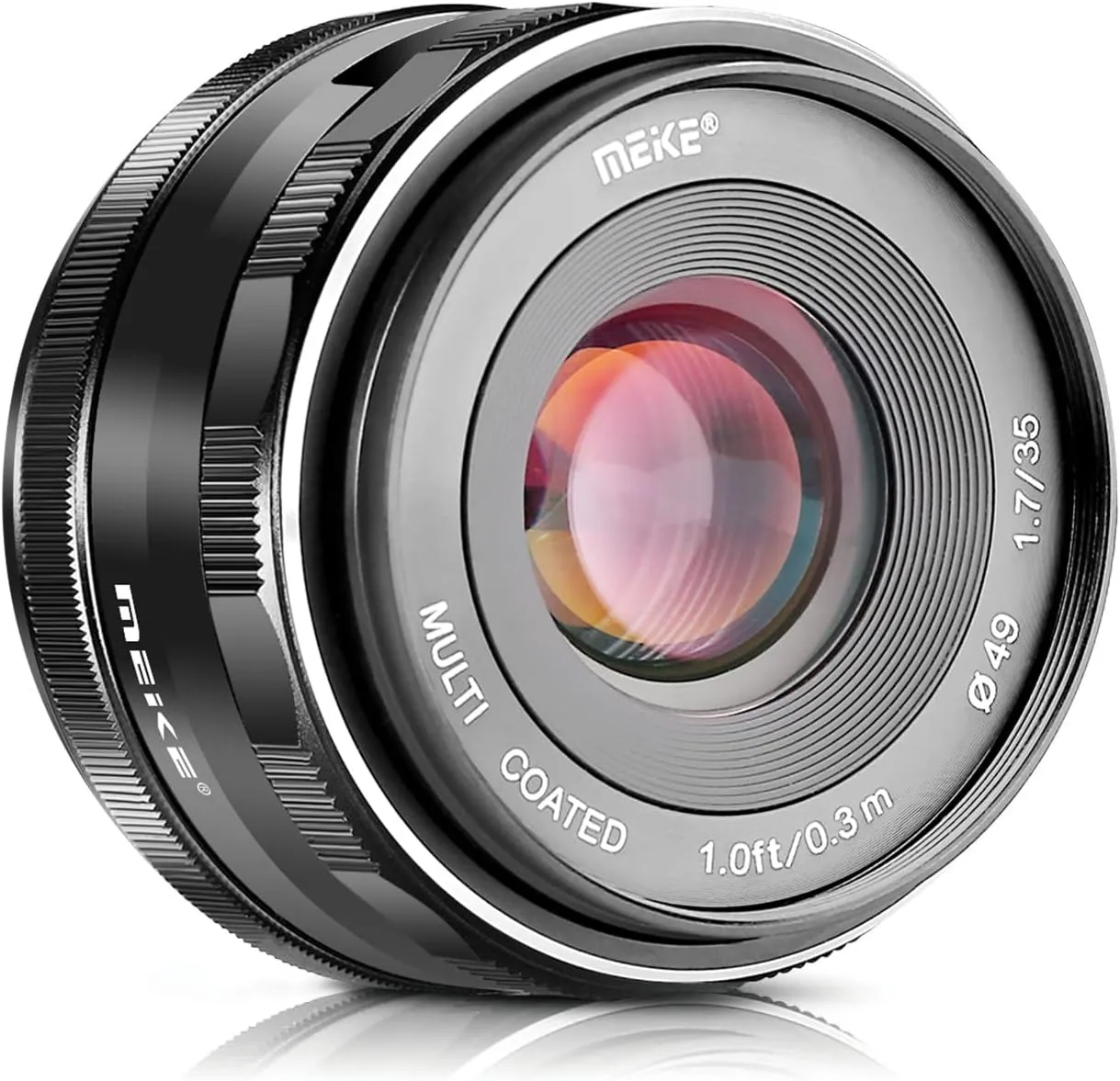 Meike 35mm f1.7 Large Aperture Manual Focus APSC Lens Compatible with Fujifilm X Mount Mirrorless Camera X-T3 X-H1 X-Pro2 X-E3 X-T1 X-T2 X-T4 X-T5 X-T10 X-T20 X-T200 X-A2 X-E2 X-E1 X30 X70 X-A1