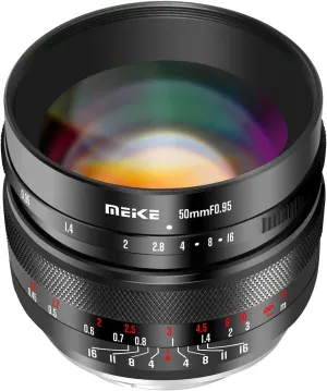 Meike 50mm f0.95 Large Aperture Manual Focus Lens Compatible with Nikon Z Mount Cameras Z50 Z5 Z6 Z7 Z6II Z7II Z30 Zfc Under APS-C Mode