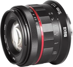 Meike 50mm F1.7 Full Frame Manual Focus Prime Lens Compatible with Z Mount Cameras Z5 Z6 Z7 Z30 Z50