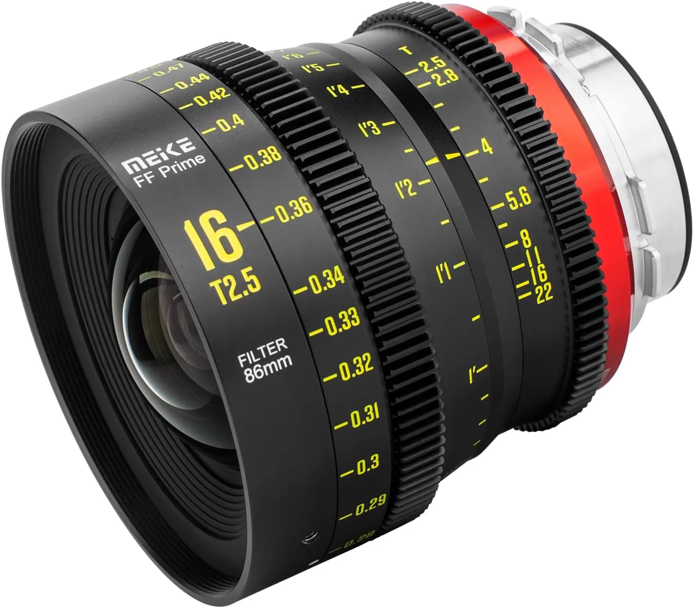 MEKE 16mm T2.5 Full Frame Manual Focus Cinema Lens Compatible with Arri PL-Mount Cinema Cameras