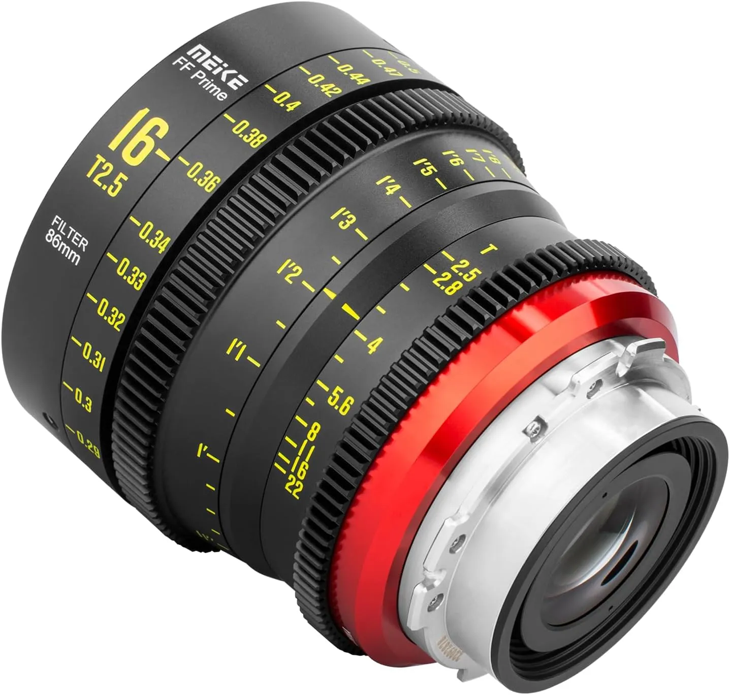 MEKE 16mm T2.5 Full Frame Manual Focus Cinema Lens Compatible with Arri PL-Mount Cinema Cameras