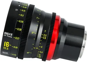 MEKE 16mm T2.5 Full Frame Manual Focus Cinema Lens Compatible with Arri PL-Mount Cinema Cameras