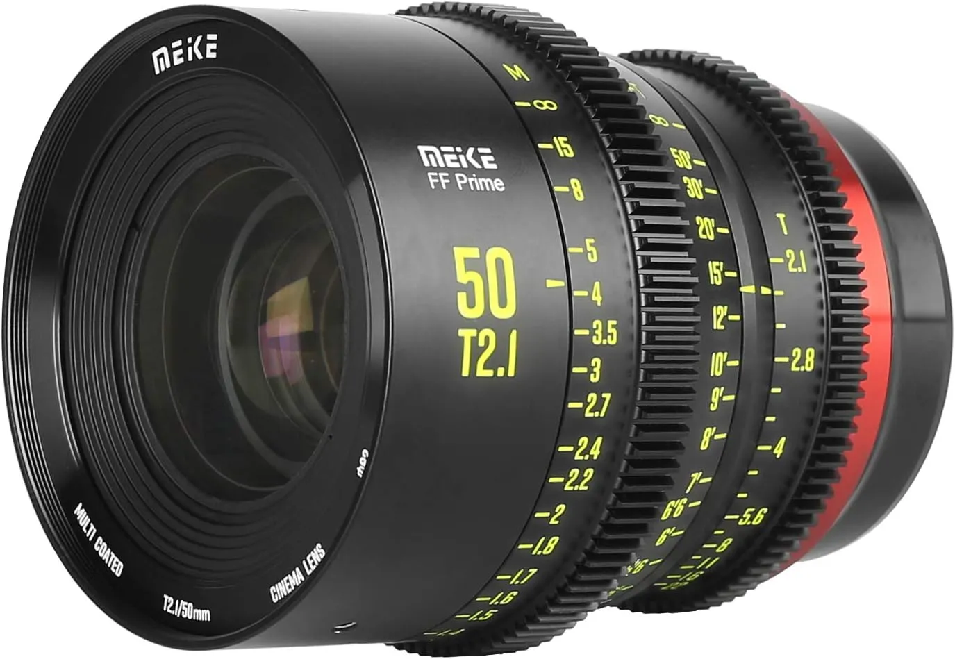 MEKE 50mm T2.1 Full Frame Manual Focus Cinema Lens for Cinema Cameras with EF Mount