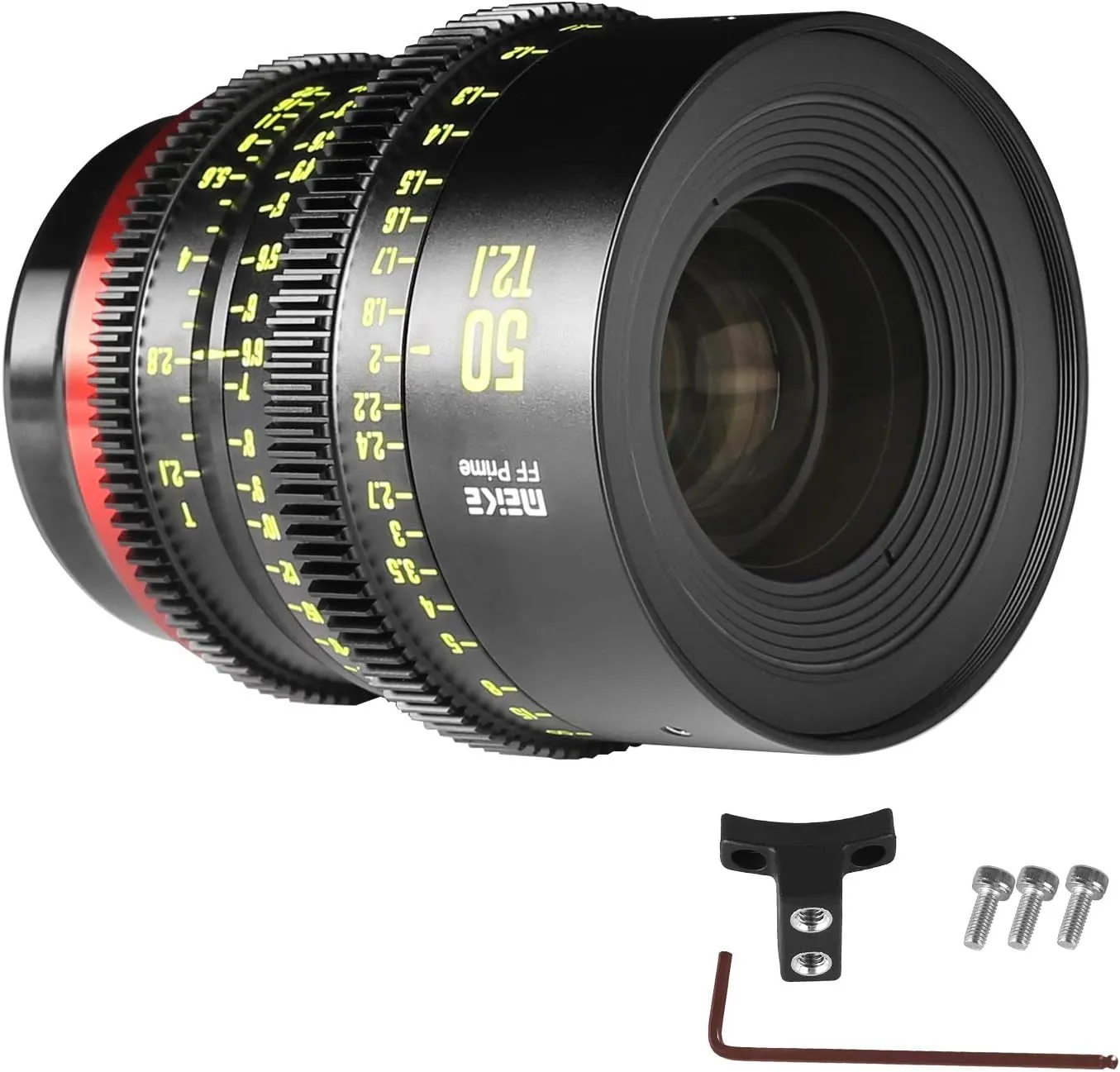 MEKE 50mm T2.1 Full Frame Manual Focus Cinema Lens for Cinema Cameras with EF Mount