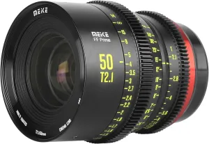 MEKE 50mm T2.1 Full Frame Manual Focus Cinema Lens for Cinema Cameras with EF Mount