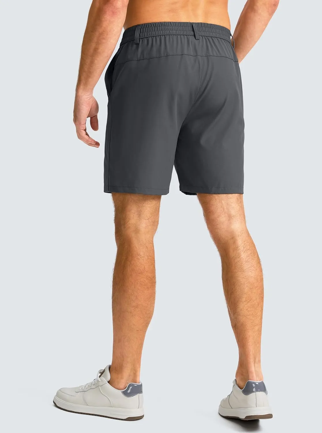 Men's Casual Shorts 7" Lightweight Golf Shorts for Men Stretch with 3 Pockets Quick Dry Breathable Work Shorts