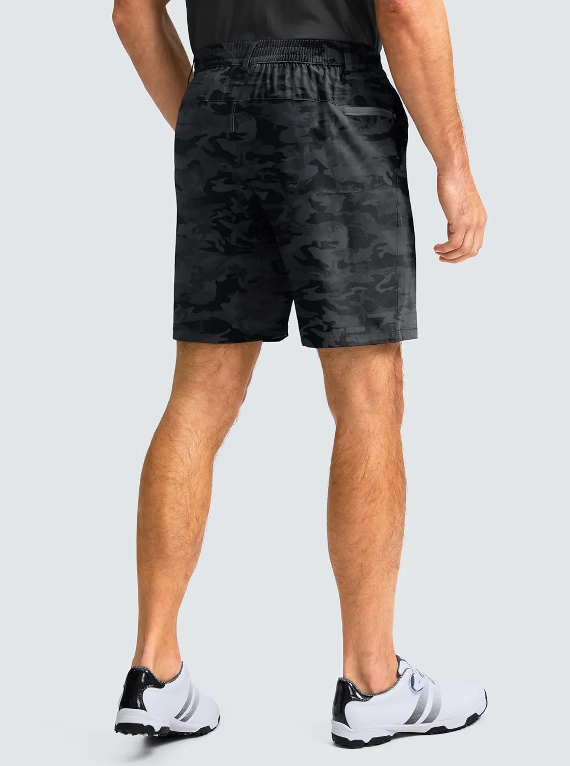 Men's Casual Shorts 7" Lightweight Golf Shorts for Men Stretch with 3 Pockets Quick Dry Breathable Work Shorts