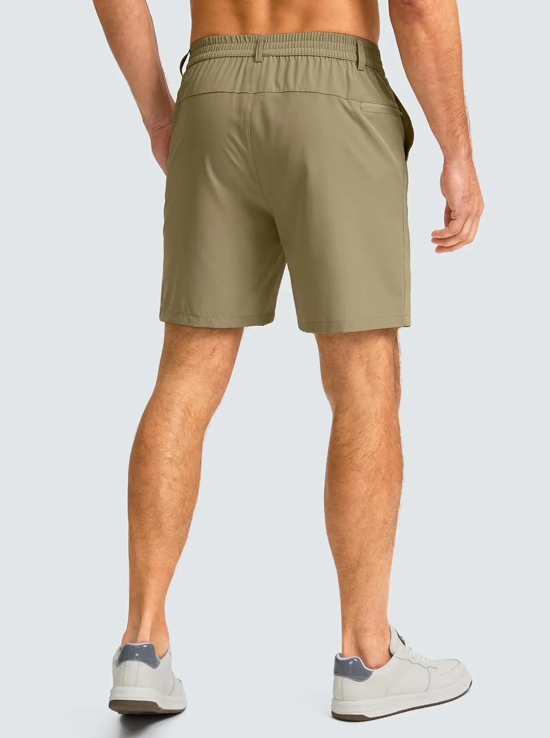Men's Casual Shorts 7" Lightweight Golf Shorts for Men Stretch with 3 Pockets Quick Dry Breathable Work Shorts