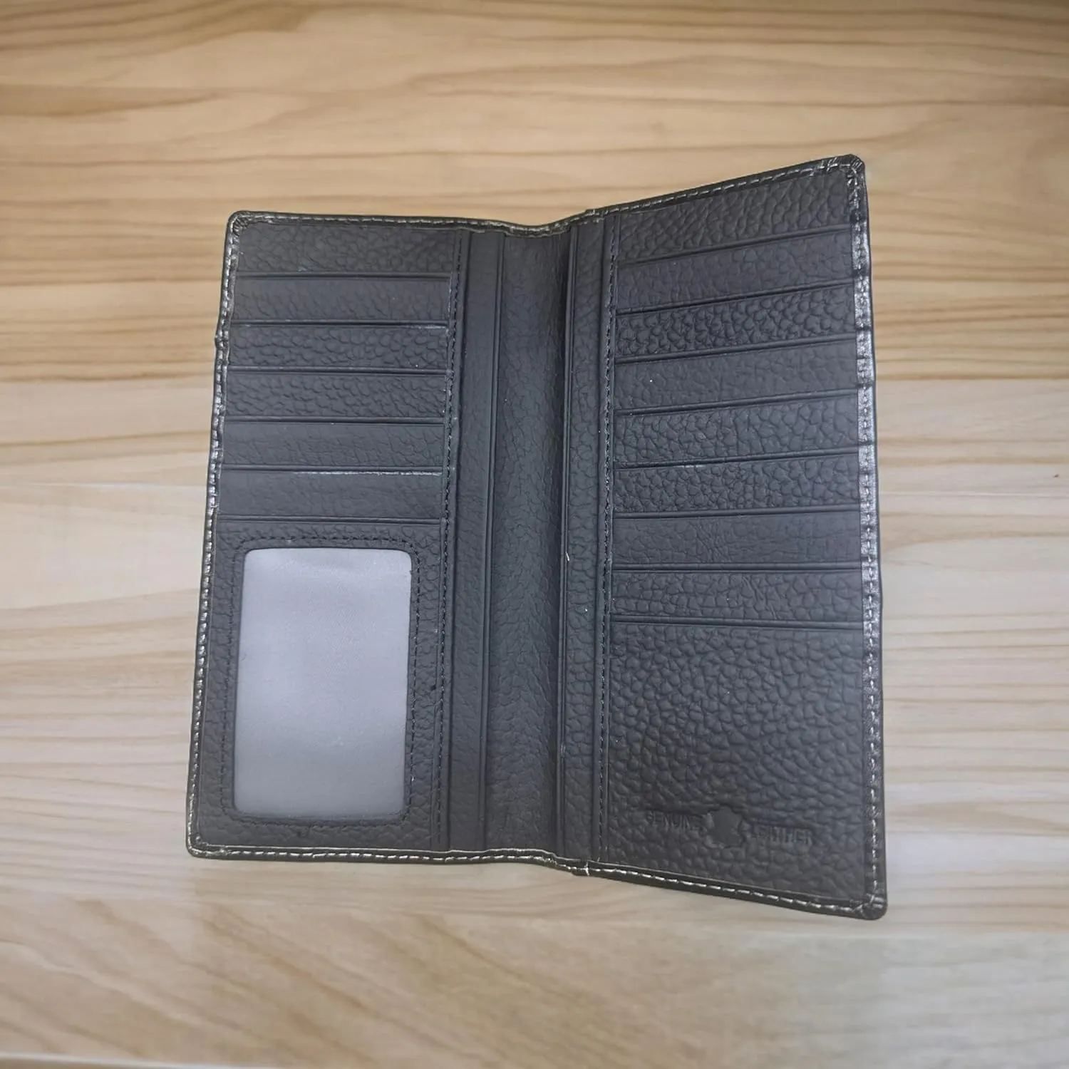 Mens Cowboy Praying Western Long Wallet Floral Cutout Layered Leather Soft Leather Checkbook Style Mens Wallets Leather Bull Rider Rodeo Gifts For Men (Black & White), WS001