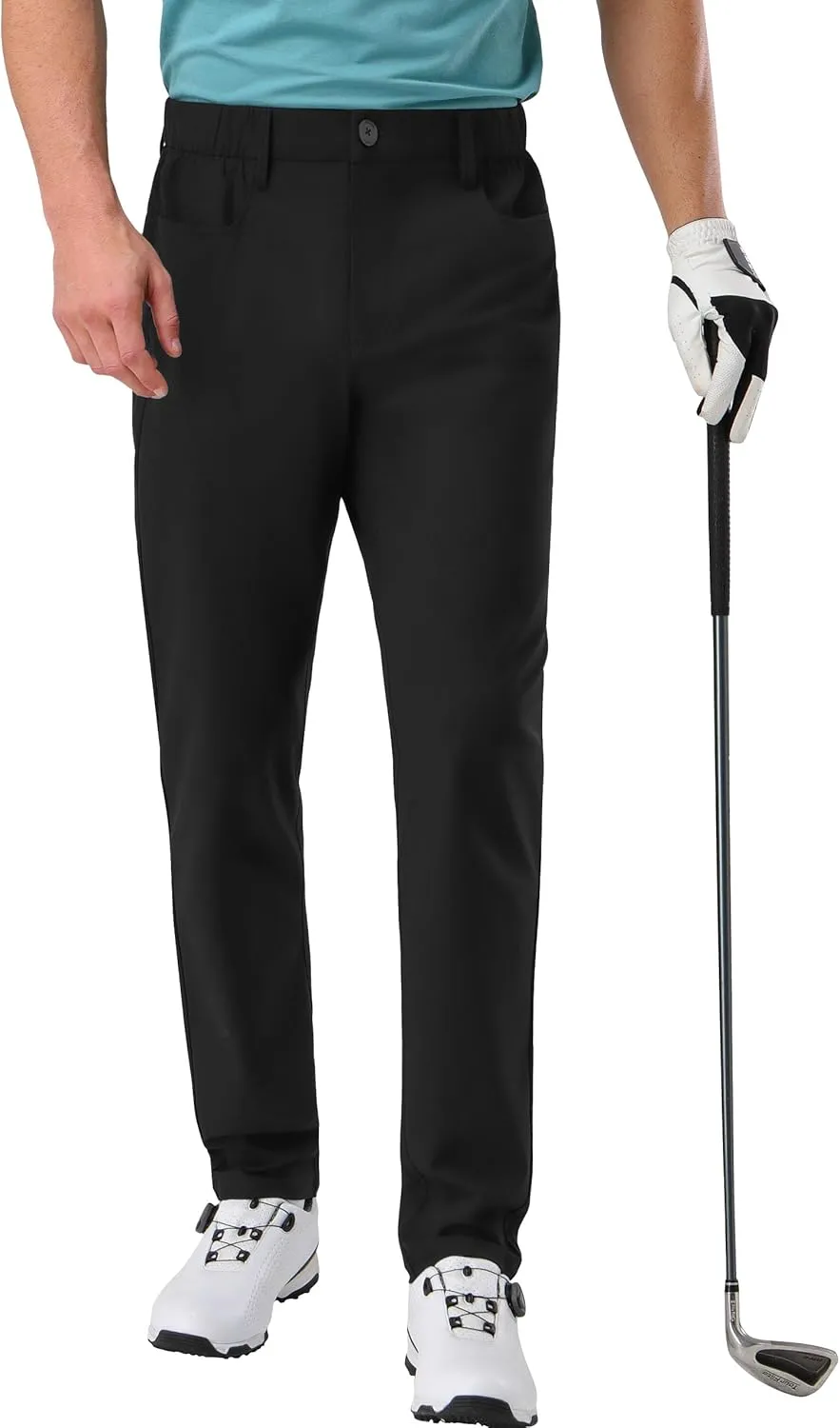 Men's Golf Pants - 30"/32" Dress Pants Wrinkle Free 5 Pockets Stretch Casual Work Travel Slacks