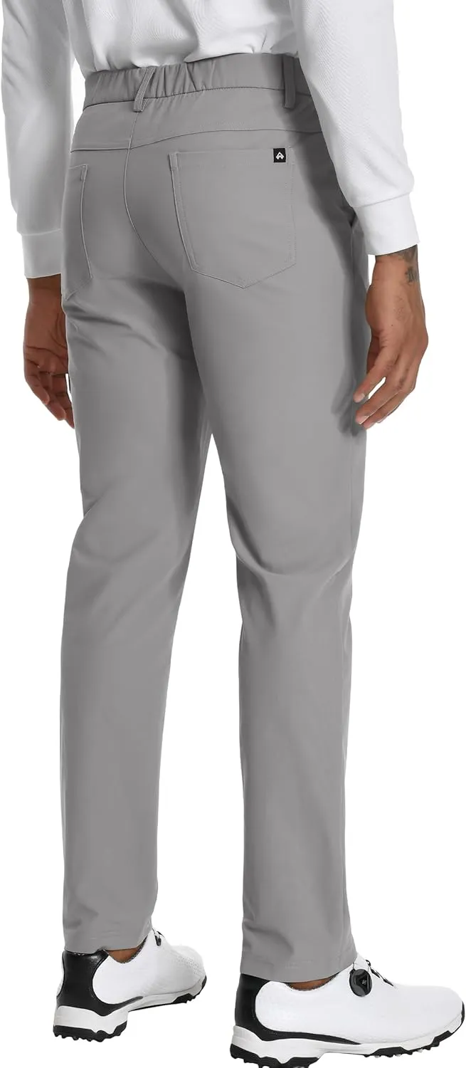 Men's Golf Pants - 30"/32" Dress Pants Wrinkle Free 5 Pockets Stretch Casual Work Travel Slacks