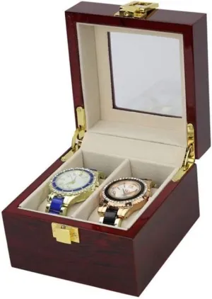 Mens Jewelry Box Watch Case Watch Box Watch Storage Case Watch Display Organizer Watch Case Holder 3/6 Grids Watch Box with Compartments Transparent Window Jewellery Display Box with Lid