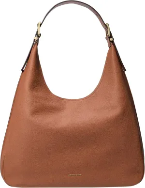 Michael Kors Nolita Large Hobo Shoulder Bag, Gold-Tone Hardware/Luggage