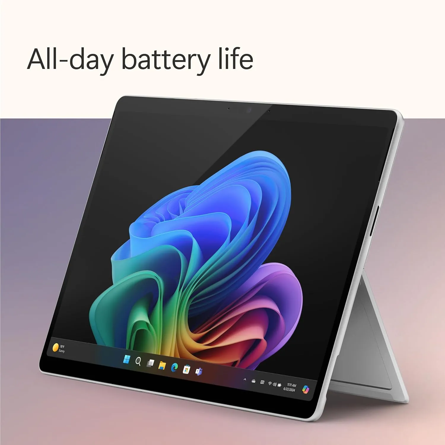 Microsoft Surface Pro 2-in-1 Laptop/Tablet (2024), Windows 11 Copilot  PC, 13" Touchscreen OLED Display, Snapdragon X Elite (12 Core), 16GB RAM, 1TB Storage, Black