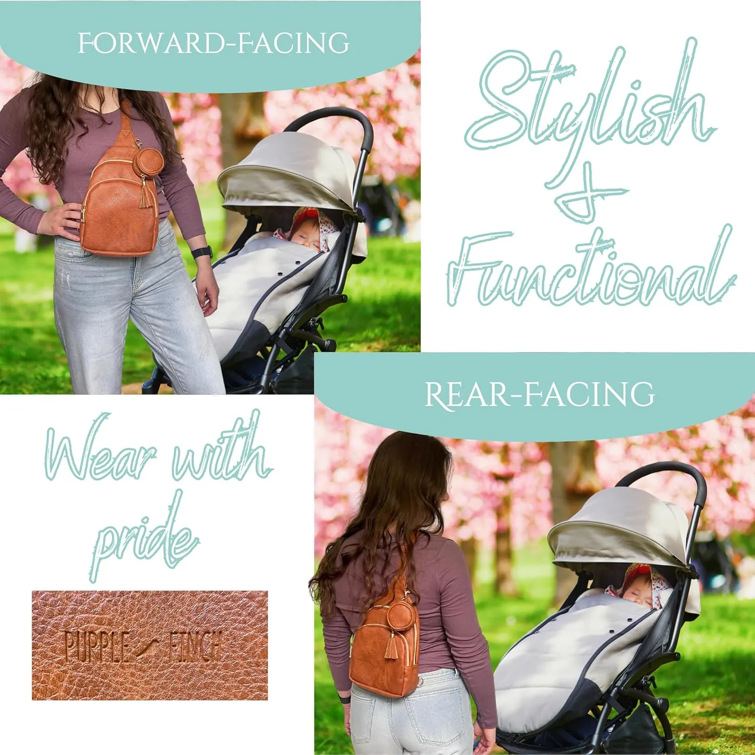 Mini Sling Crossbody Diaper Bag Backpack