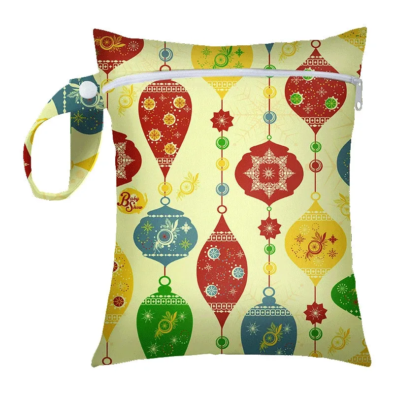 Mini Waterproof Baby Diaper Bag Reusable Wet Dry Travel Nappy Pouch