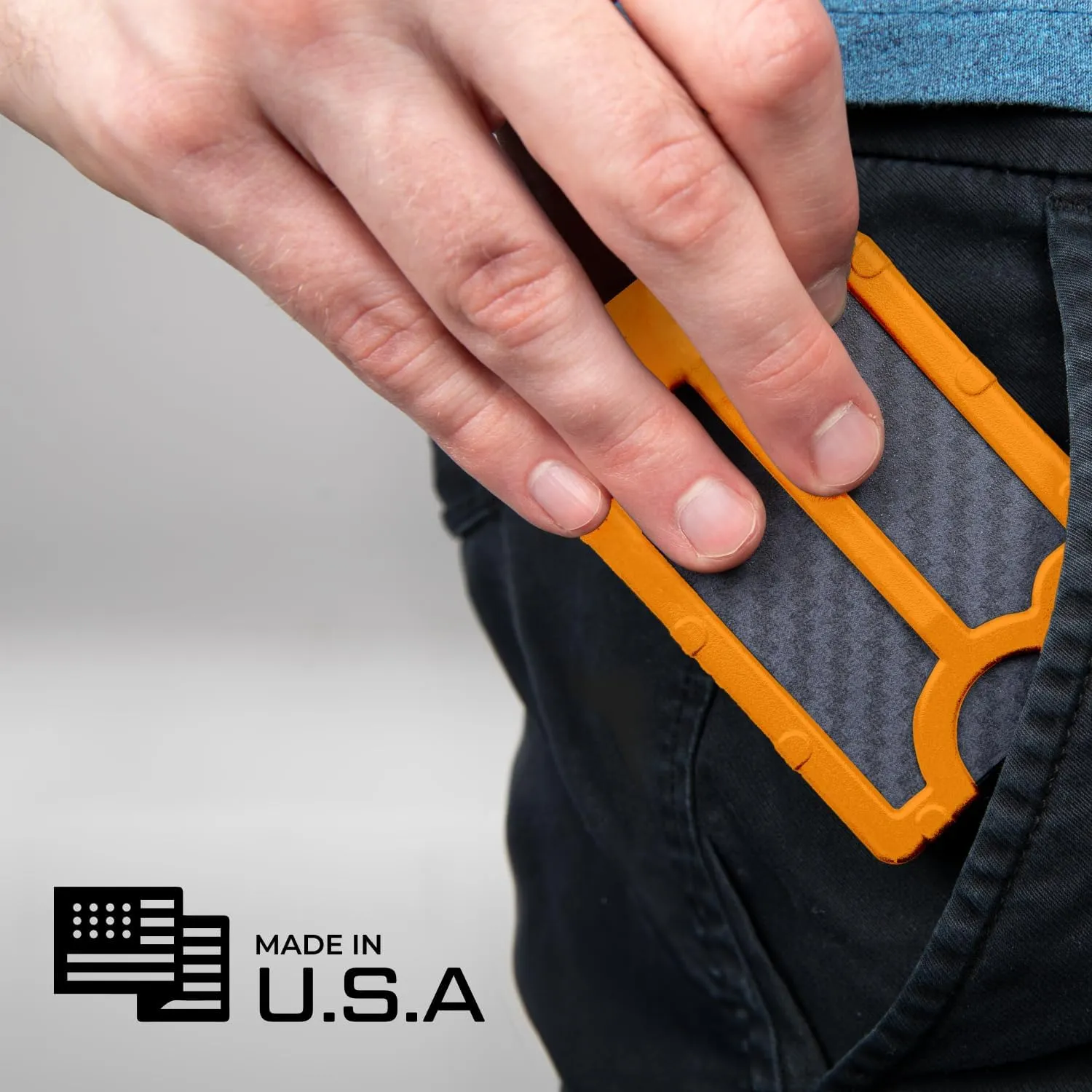 Minimalist Wallet for Men and Women - Durable Polymer Slim Wallets - Card Holder - Made In The USA.