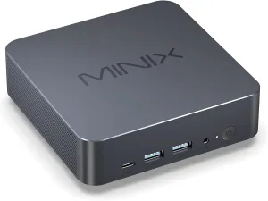 MINIX NGC N512 Mini PC Windows 11 Pro, Intel i5-12600H 512GB M.2 PCIe 4.0 x 4 SSD 16GB DDR5 Micro Desktop Computer, Quad Display/TB4 (8K) /2xHDMI/USB-C/Dual Lan, for Business Home Office Multi-Tasking