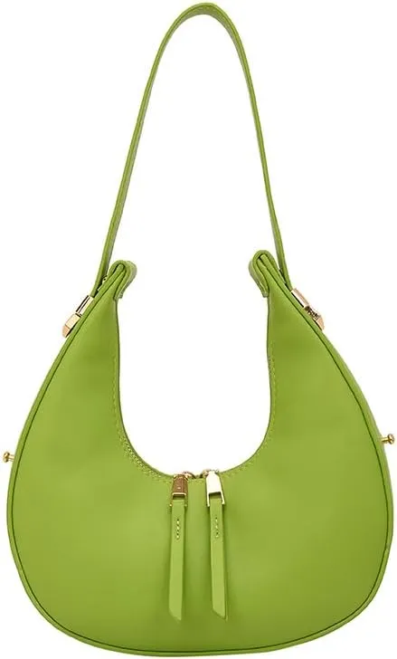 Molodo Small Shoulder Bag for Women Trendy Crescent Handbag Retro Underarm Bag Shoulder Clutch Purse for Daily Use