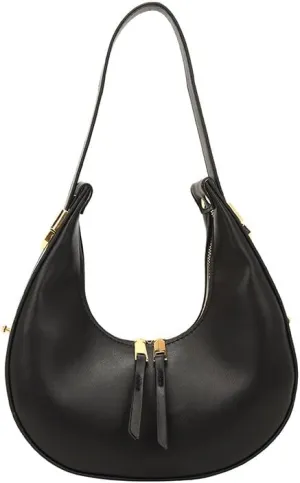 Molodo Small Shoulder Bag for Women Trendy Crescent Handbag Retro Underarm Bag Shoulder Clutch Purse for Daily Use