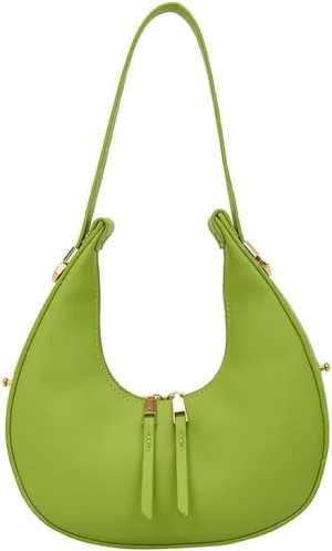 Molodo Small Shoulder Bag for Women Trendy Crescent Handbag Retro Underarm Bag Shoulder Clutch Purse for Daily Use