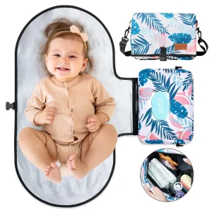Momcozy 2-in-1 Diaper Changing Pad - Extra-Large Portable Diaper Pad 31.4x15.7 inch - Waterproof and Foldable for Newborns to Toddlers - Also Used As Adjustable Shoulder Bag with Wipes Pocket