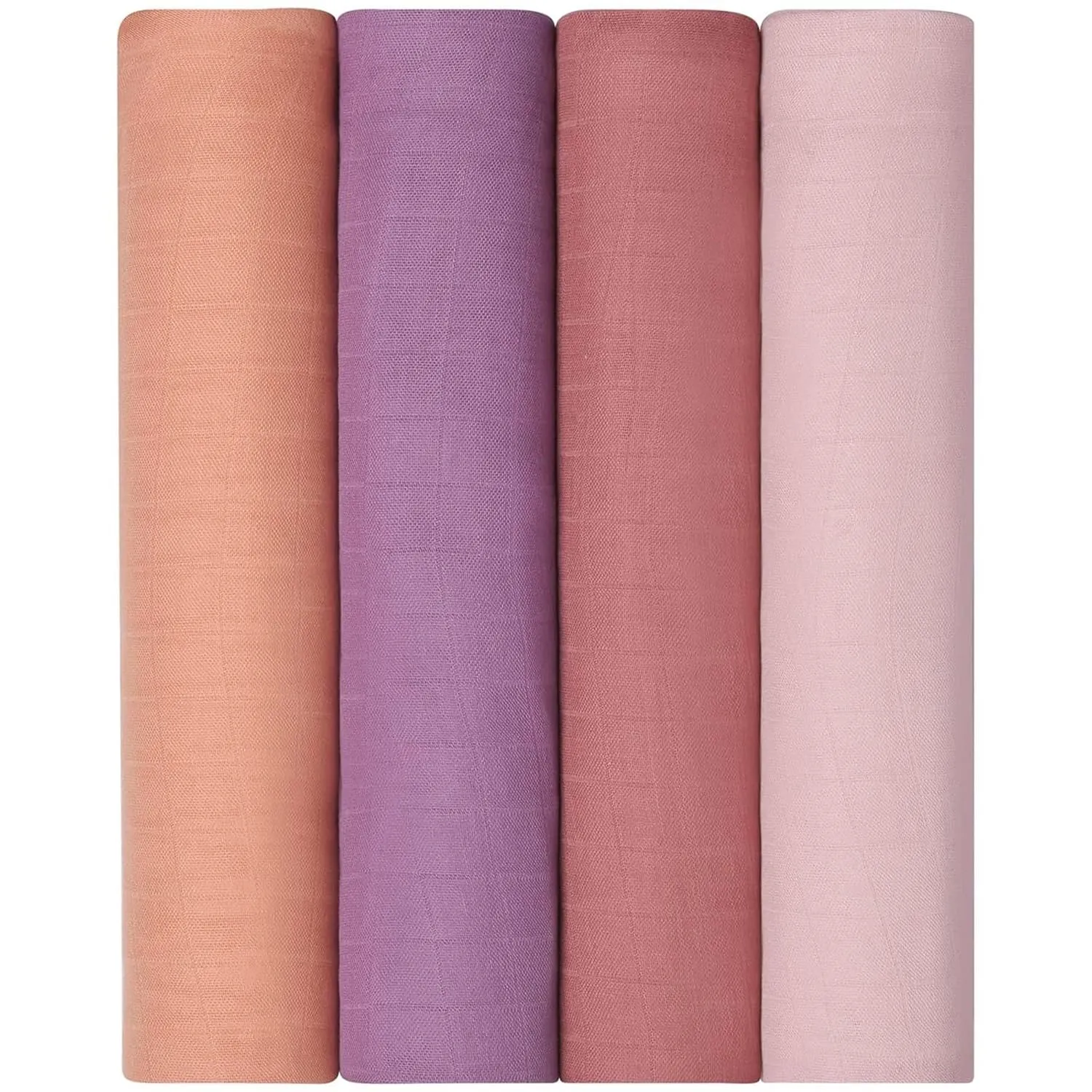 Momcozy Muslin Swaddle Blanket, 4 Pack Large 47 X 47 Inches Breathable Swaddling Receiving Blankets for Baby Boy & Girl, Soft and Skin-Friendly Unisex Baby Blankets