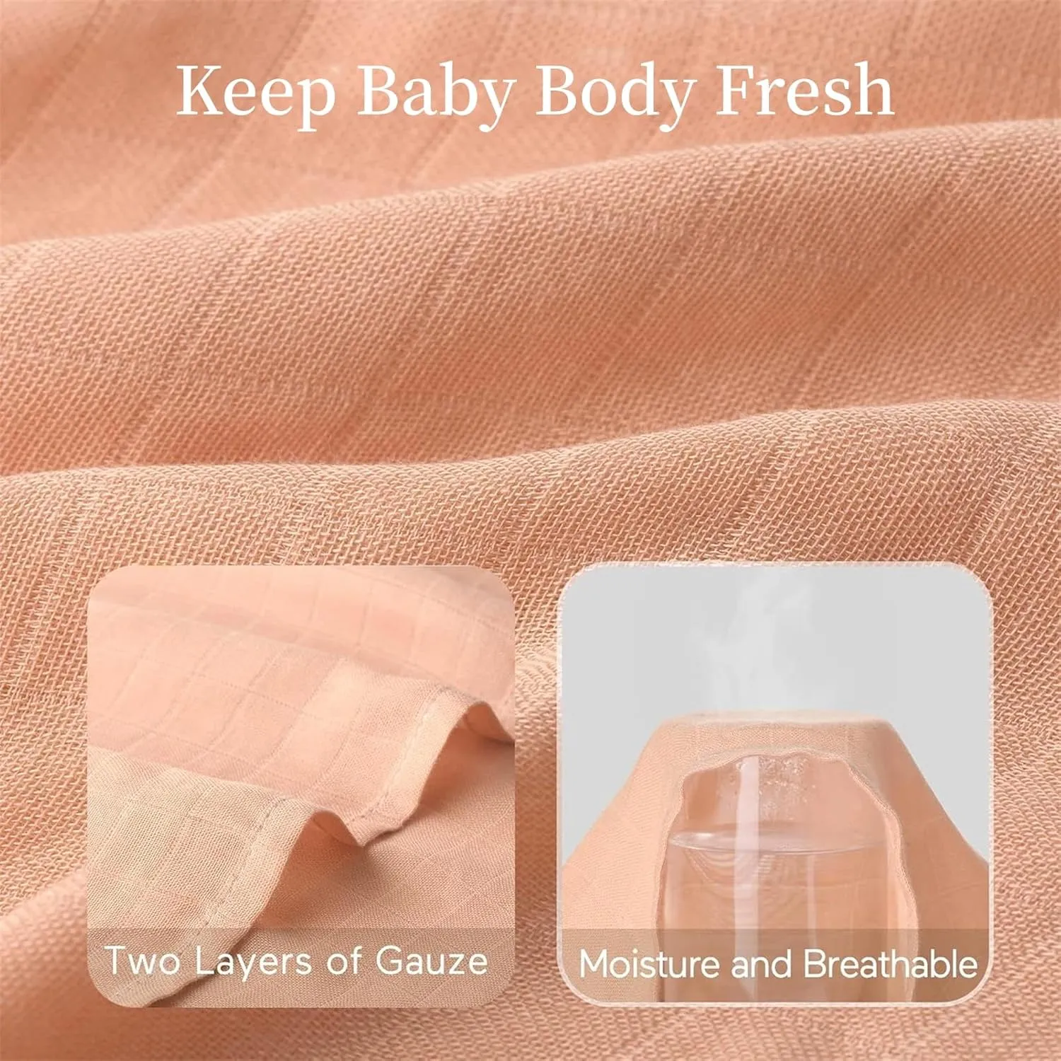 Momcozy Muslin Swaddle Blanket, 4 Pack Large 47 X 47 Inches Breathable Swaddling Receiving Blankets for Baby Boy & Girl, Soft and Skin-Friendly Unisex Baby Blankets