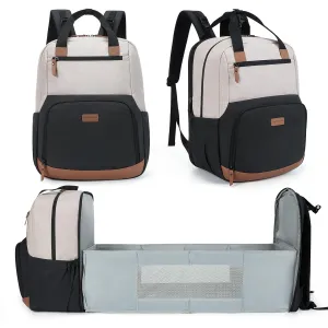 mommore Diaper Bag Backpack with Changing Station Large Travel Diaper Bags Unisex Baby Bag with Changing Pad, Stroller Straps