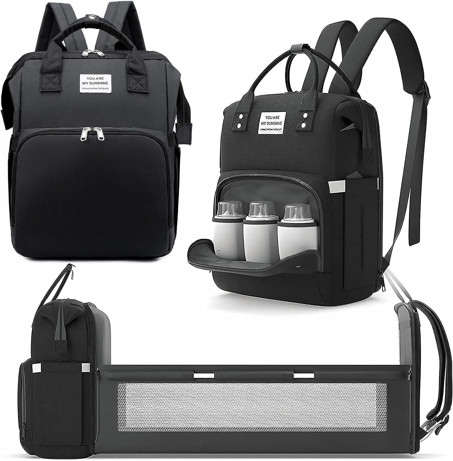 Mommy's Helper Baby Bag - Large Capacity Tote with Changing Station, Waterproof, Perfect for Travel, Baby Showers & Registries