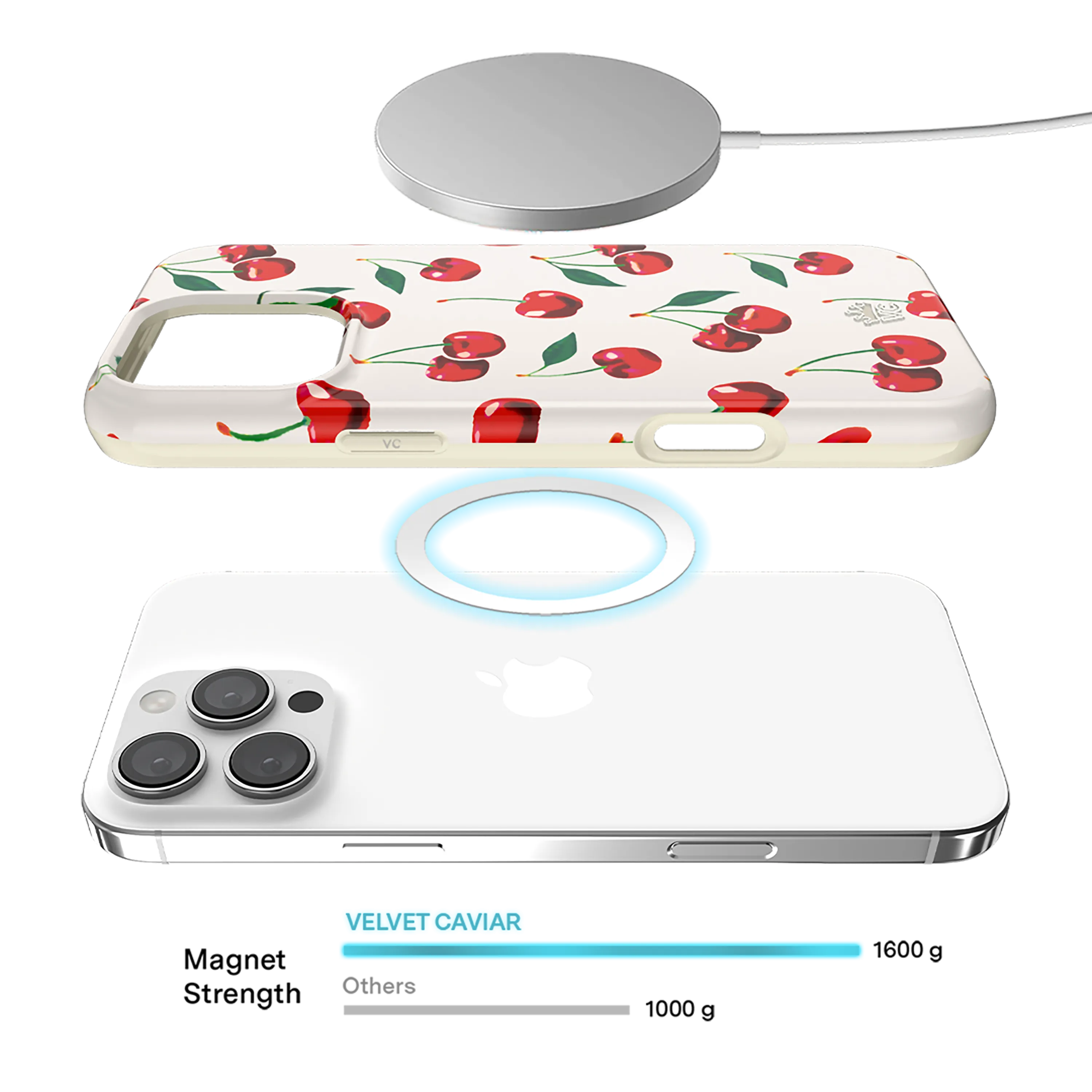 Mon Cheri Cherry MagSafe iPhone 16 Pro Max Case