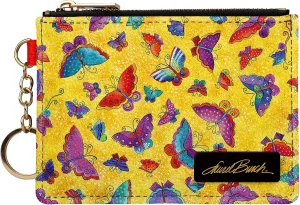 Monarque RFID Keychain Wallet Signature Collection (Laurel Burch Flutterbyes)