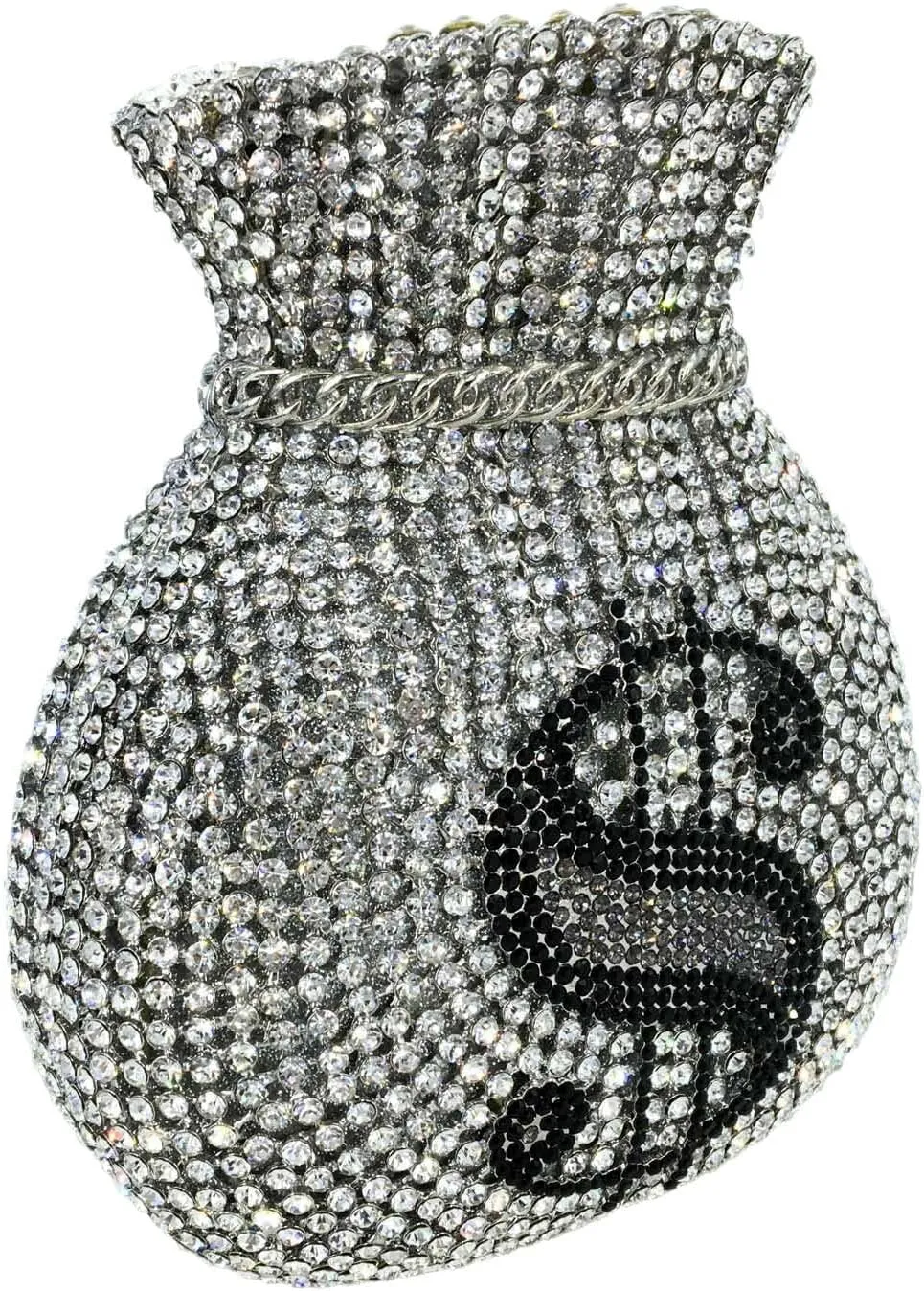 Money Crystal Clutch Bag Women Dollars Evening Handbags Bridal Party Rhinestone Clutch Purse Cocktail Bag,Mini